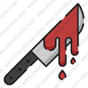 Bloodstained knife
