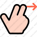 Swipe leftright multimedia options finger gesture hand